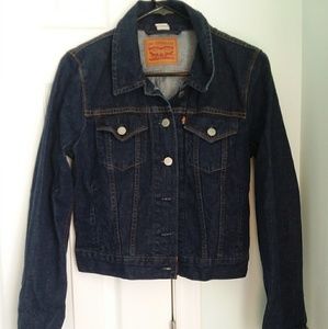 Quality Levi dark blue jean jacket